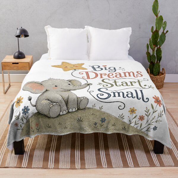 Item preview, Dream Big - Cute Elephant designed and sold by bapupa.