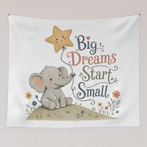 Item preview, Dream Big - Cute Elephant designed and sold by bapupa.