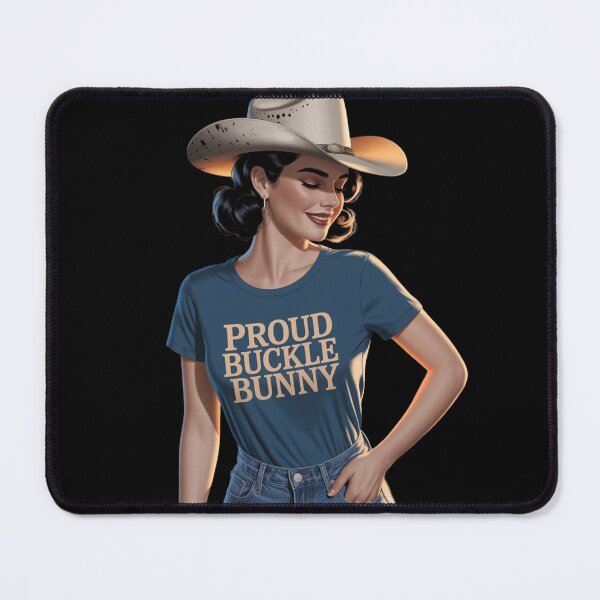 Item preview, Proud Buckle Bunny Western Cowgirl | Country Girl Graphic Tee designed and sold by Redjakkal.