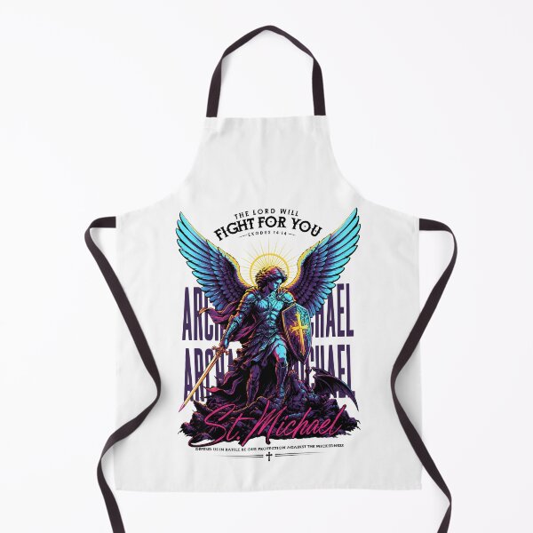 Item preview, St. Michael Archangel Warrior Christian Neon designed and sold by HB Shirts.