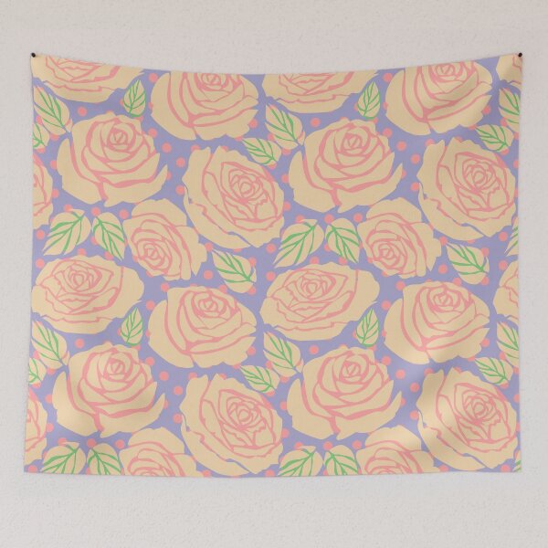 Item preview, Toffee Roses on Periwinkle designed and sold by Indra's Net.