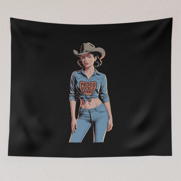 Item preview, Proud Buckle Bunny Western Cowgirl | Country Girl Graphic Tee  designed and sold by Redjakkal.