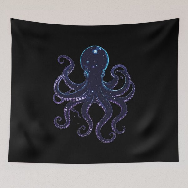 Item preview, Cosmic Galaxy Octopus | Celestial Sea Creature Art designed and sold by AvalonMoss.