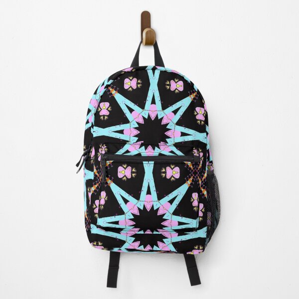Item preview, Vibrant Blue and Pink Geometric Mandala Design designed and sold by Tinsleybluebell.