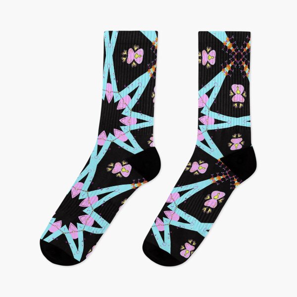 Item preview, Vibrant Blue and Pink Geometric Mandala Design designed and sold by Tinsleybluebell.