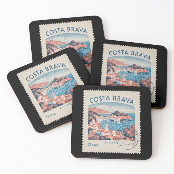Item preview, Cadaqués Spain Costa Brava Postage Stamp Travel Sticker designed and sold by stickercuffs.