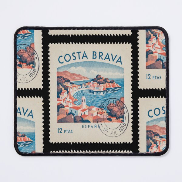 Item preview, Cadaqués Spain Costa Brava Postage Stamp Travel Sticker designed and sold by stickercuffs.