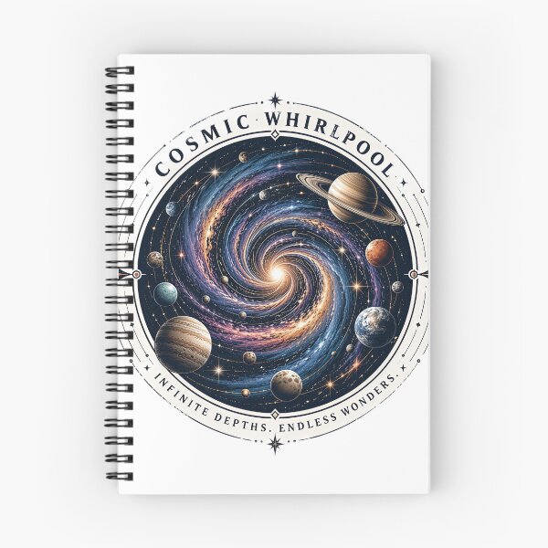 Item preview, Cosmic Whirlpool – Infinite Depths Space Galaxy T-Shirt Design designed and sold by Artisan Finds Online.