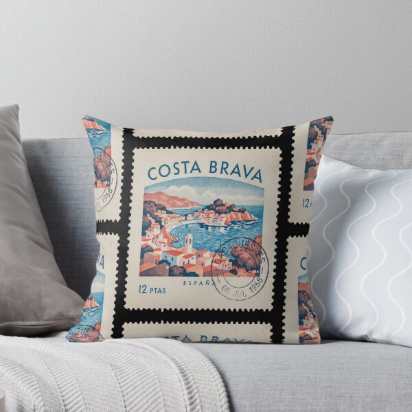 Item preview, Cadaqués Spain Costa Brava Postage Stamp Travel Sticker designed and sold by stickercuffs.