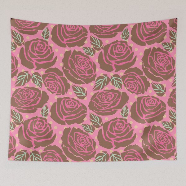 Item preview, Chocolate Roses on Pink designed and sold by Indra's Net.