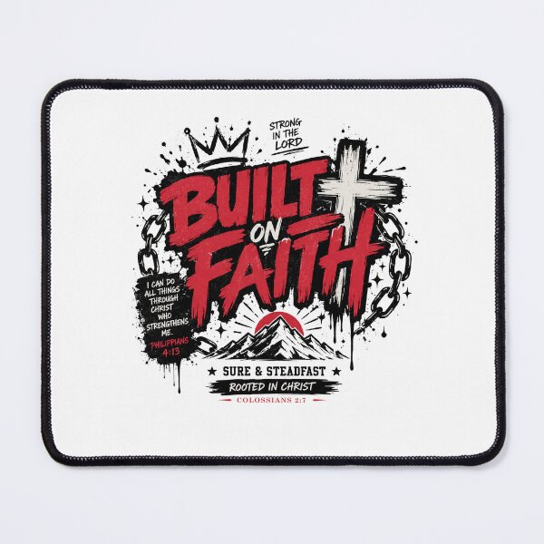 Item preview, Built on Faith Christian – Philippians 4:13 Bible Verse designed and sold by HB Shirts.