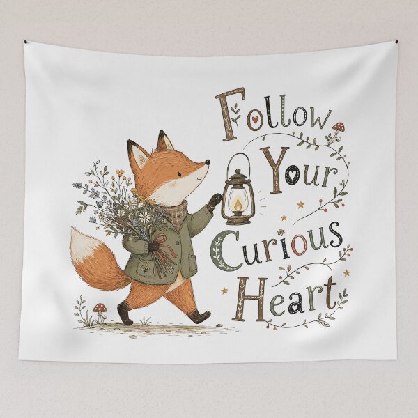Item preview, Clever Companion - Cute Fox designed and sold by bapupa.