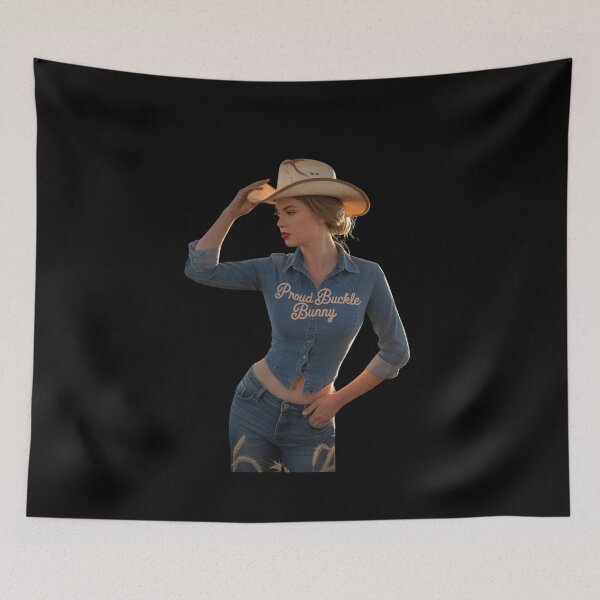 Item preview, Proud Buckle Bunny Western Cowgirl | Country Girl Graphic Tee  designed and sold by Redjakkal.