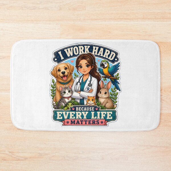 Item preview, I Work Hard Because Every Life Matters | Veterinarian Appreciation Gift designed and sold by Bettybee00.