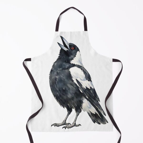 Item preview, Carolling Australian Magpie — Watercolour designed and sold by Jaruart.