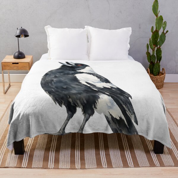 Item preview, Carolling Australian Magpie — Watercolour designed and sold by Jaruart.