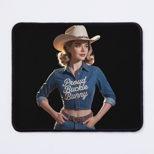 Item preview, Proud Buckle Bunny Western Cowgirl | Country Girl Graphic Tee designed and sold by Redjakkal.