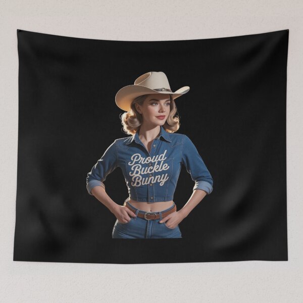 Item preview, Proud Buckle Bunny Western Cowgirl | Country Girl Graphic Tee  designed and sold by Redjakkal.