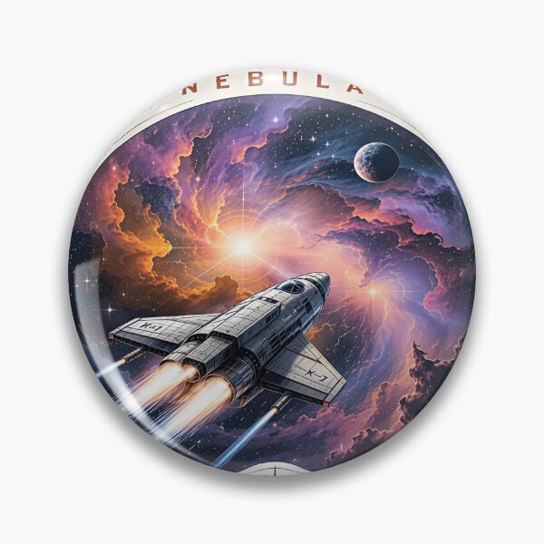 Item preview, Journey Through the Nebula – Beyond the Stars Space Shuttle T-Shirt Design designed and sold by Artisan Finds Online.