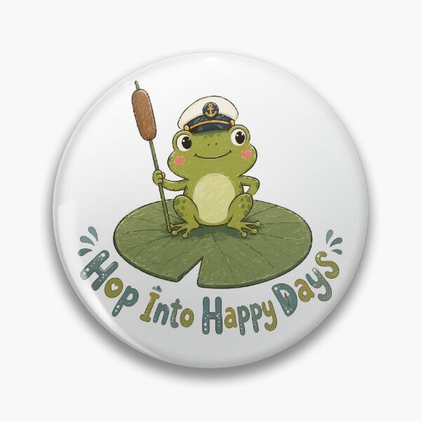 Item preview, Lily Pad Captain - Cute Frog designed and sold by bapupa.