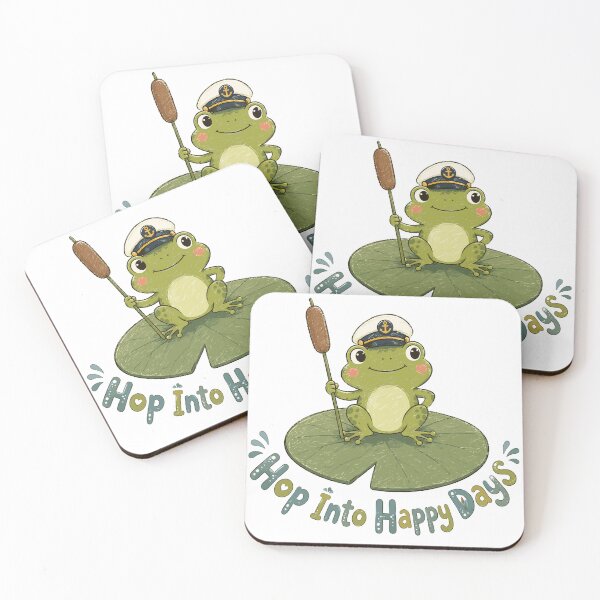 Item preview, Lily Pad Captain - Cute Frog designed and sold by bapupa.