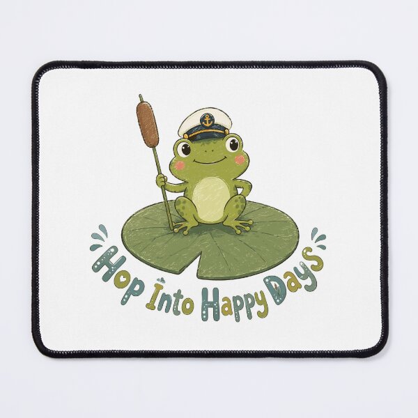 Item preview, Lily Pad Captain - Cute Frog designed and sold by bapupa.