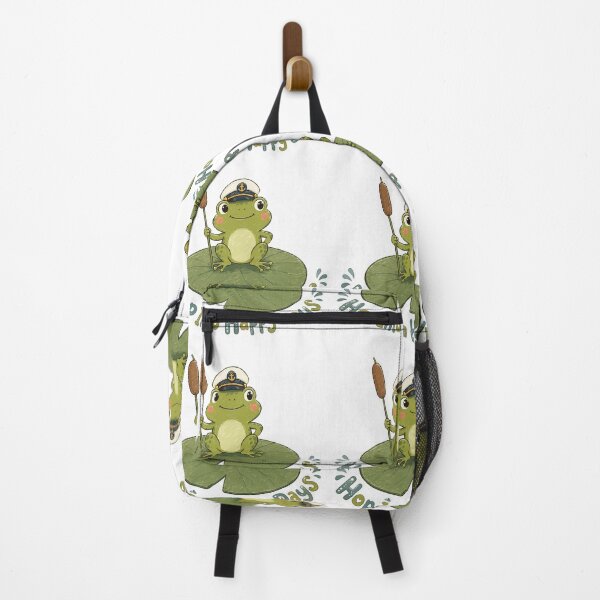Item preview, Lily Pad Captain - Cute Frog designed and sold by bapupa.