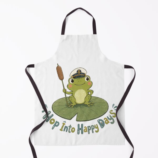 Item preview, Lily Pad Captain - Cute Frog designed and sold by bapupa.
