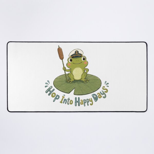 Item preview, Lily Pad Captain - Cute Frog designed and sold by bapupa.