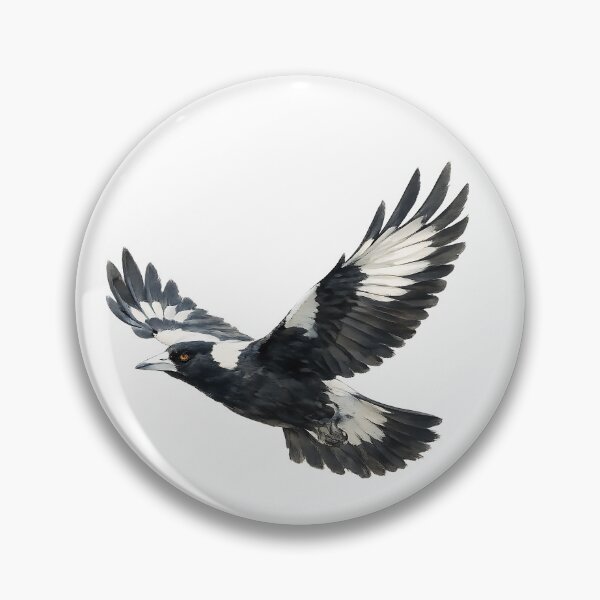 Item preview, Australian Magpie in Flight | Watercolour Illustration designed and sold by Jaruart.
