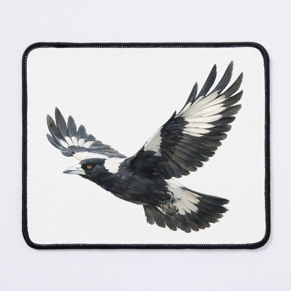 Item preview, Australian Magpie in Flight | Watercolour Illustration designed and sold by Jaruart.