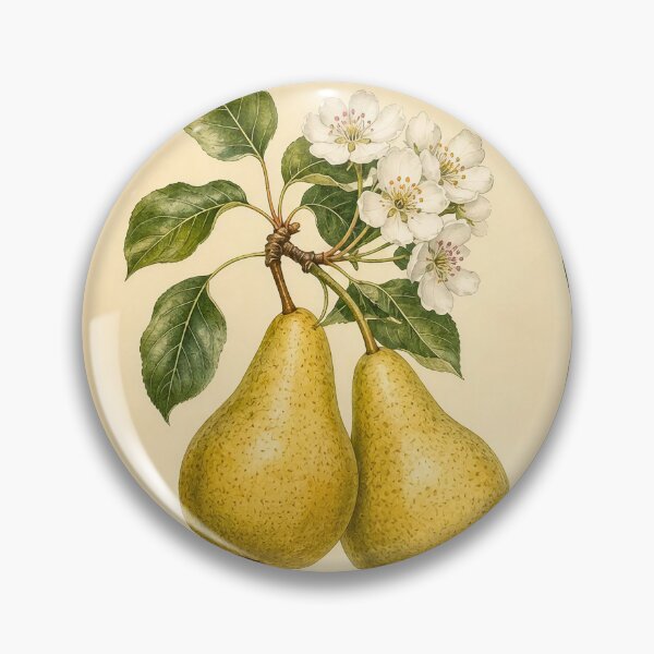 Item preview, Vintage Pear Varieties Botanical Print designed and sold by NuvoraNest.