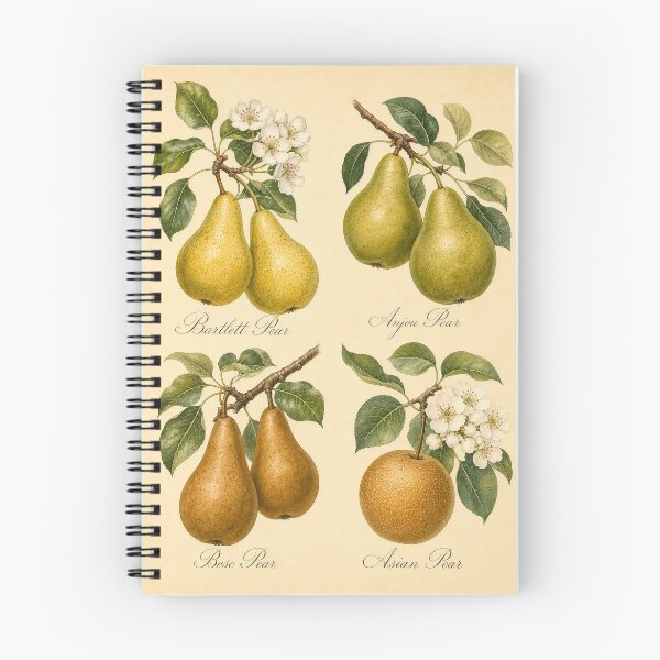 Item preview, Vintage Pear Varieties Botanical Print designed and sold by NuvoraNest.
