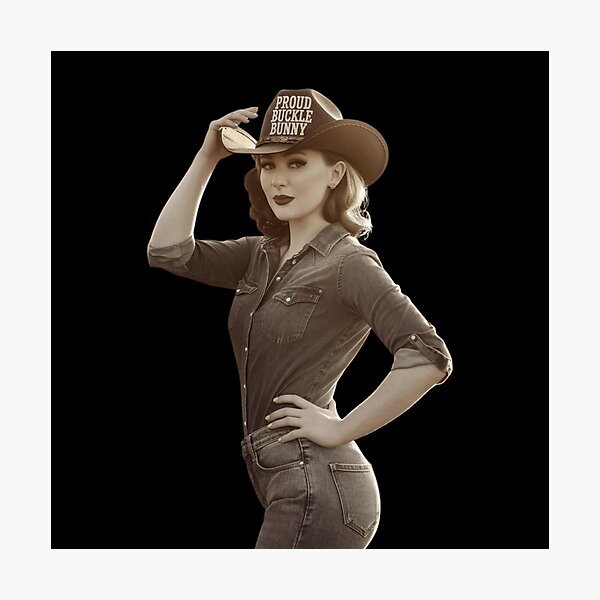 Item preview, Proud Buckle Bunny Western Cowgirl | Country Girl Graphic Tee  designed and sold by Redjakkal.