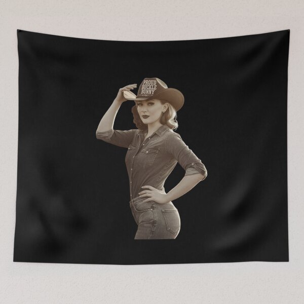 Item preview, Proud Buckle Bunny Western Cowgirl | Country Girl Graphic Tee  designed and sold by Redjakkal.