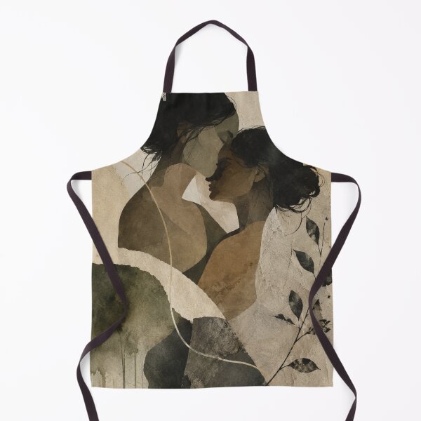 Item preview, Wabi Sabi Intimacy Between Two Women with Earth Tones and Quiet Emotional Connection designed and sold by Aryabek.