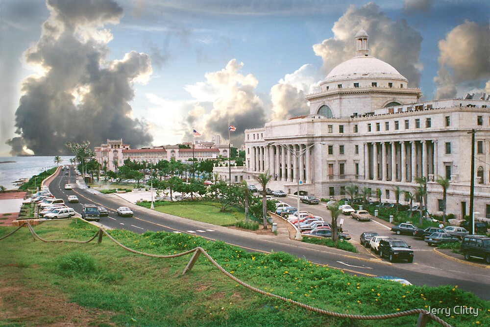 "Puerto Rico, capital view" by Jerry Clitty | Redbubble