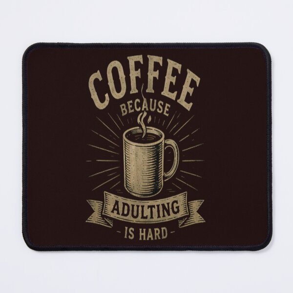 Item preview, Coffee Because Adulting Is Hard Vintage Mug designed and sold by HuNDefii.
