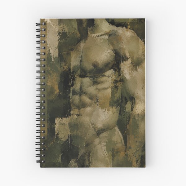 Item preview, Wabi Sabi Male Torso with Kintsugi Spirit and Timeless Classical Presence designed and sold by Aryabek.