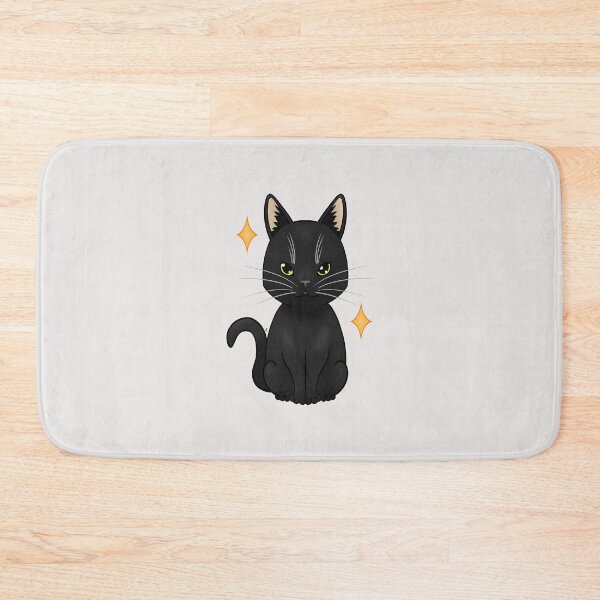 Item preview, Gato común negro designed and sold by LemonFur.