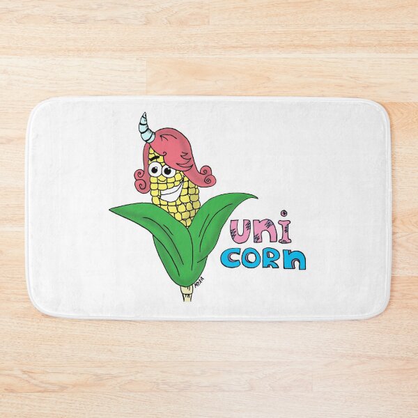 Item preview, Funny UniCORN Pun Cartoon | Cute Corn Unicorn Food Joke Sticker designed and sold by MyxaART.
