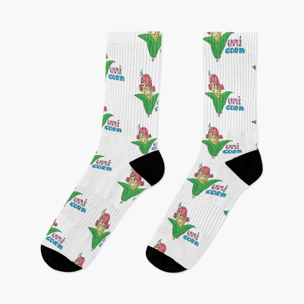 Item preview, Funny UniCORN Pun Cartoon | Cute Corn Unicorn Food Joke Sticker designed and sold by MyxaART.