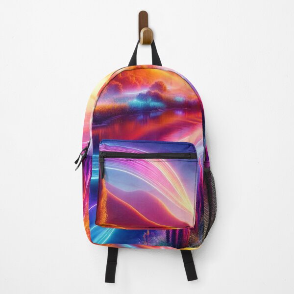 Item preview, Turner Inspired Neon Glow Sunset River Dreamscape designed and sold by FotoworldEdel.