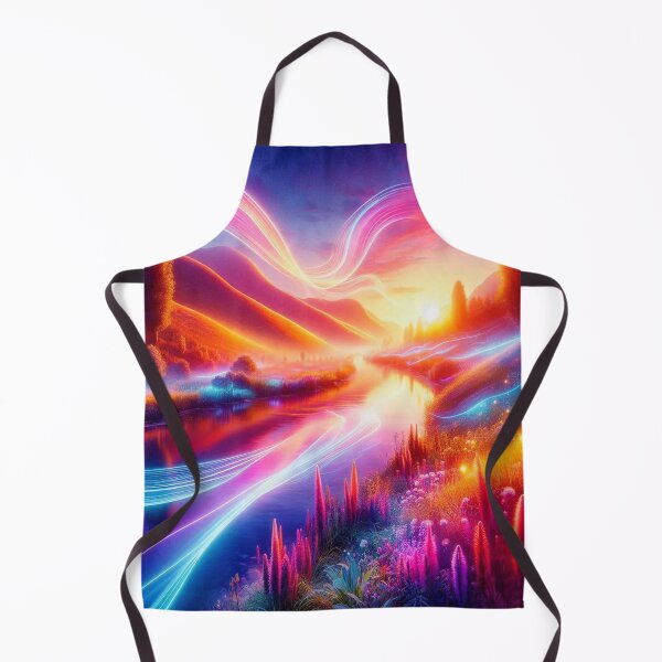 Item preview, Turner Inspired Neon Glow Sunset River Dreamscape designed and sold by FotoworldEdel.