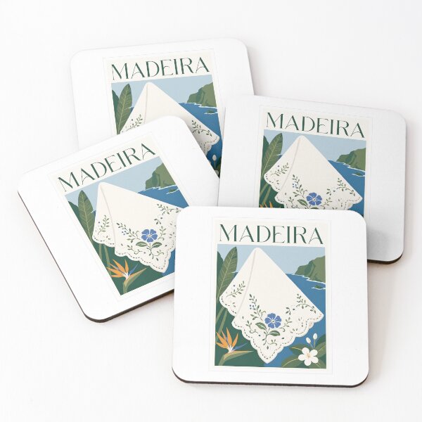Item preview, Madeira Portugal Lace Embroidery Tropical Poster designed and sold by Beyond Destinations.