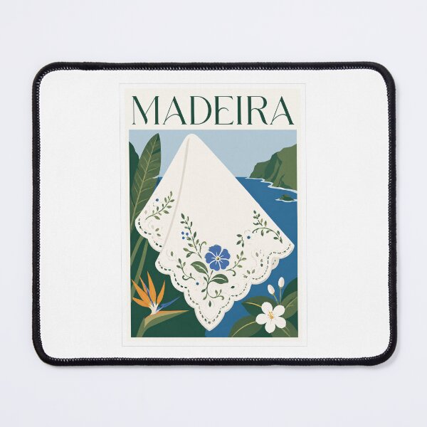 Item preview, Madeira Portugal Lace Embroidery Tropical Poster designed and sold by Beyond Destinations.