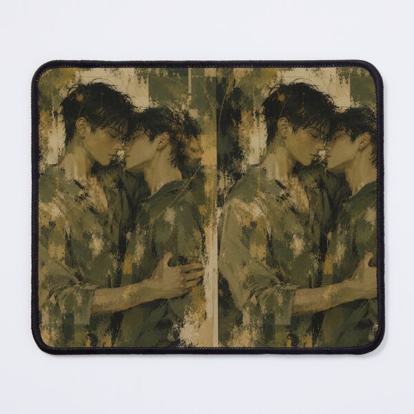 Item preview, Quiet Queer Connection Between Two Men with Wabi Sabi Harmony and Earth Tones designed and sold by Aryabek.
