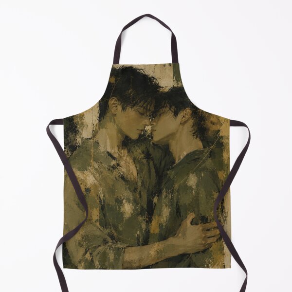 Item preview, Quiet Queer Connection Between Two Men with Wabi Sabi Harmony and Earth Tones designed and sold by Aryabek.