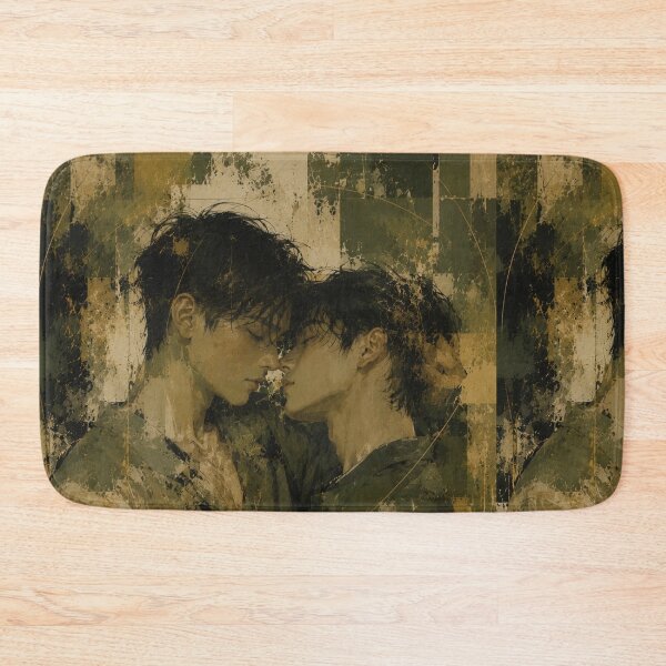 Item preview, Quiet Queer Connection Between Two Men with Wabi Sabi Harmony and Earth Tones designed and sold by Aryabek.