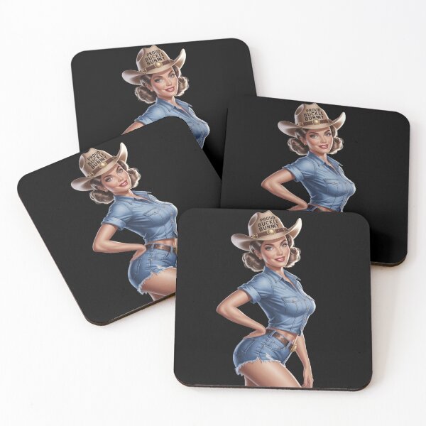 Item preview, Proud Buckle Bunny Retro Pin-Up Cowgirl | Western Rodeo Girl designed and sold by Redjakkal.